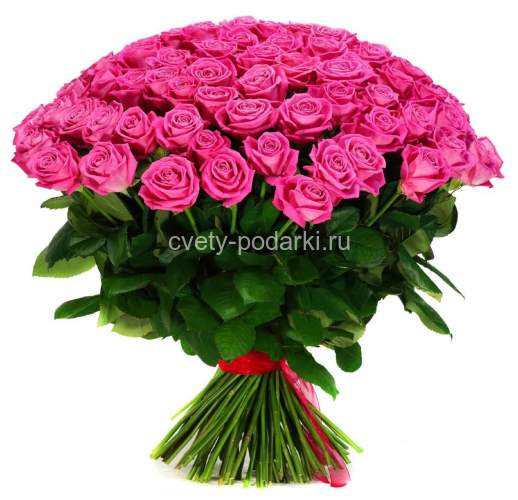 Букет 101 розовая роза  